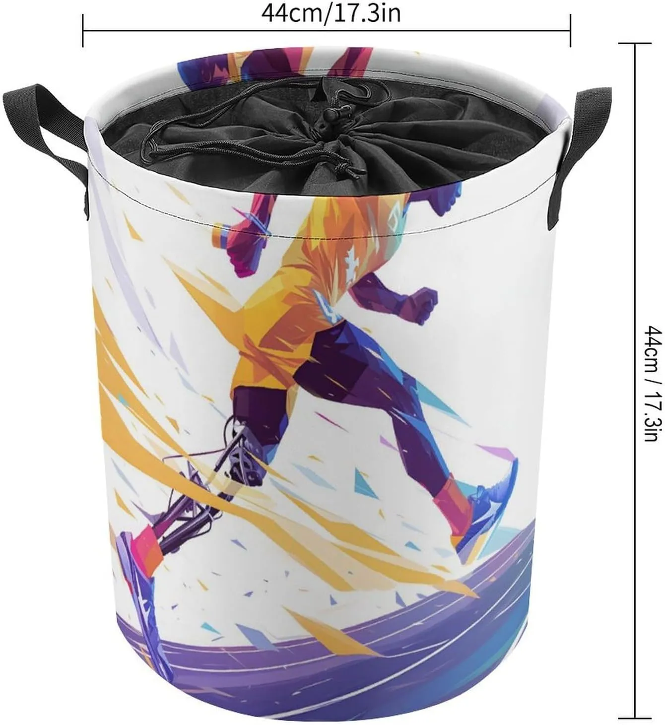 Laundry Hampers, Large Drawstring Laundry Bag, Removable Laundry Bags, Collapsible Storage Bin with Handles for Home Organization, Kids Room, Nursery Athletic Shoe