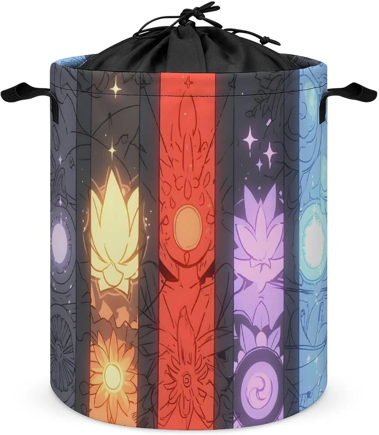 Laundry Hampers, Large Drawstring Laundry Bag, Removable Laundry Bags, Collapsible Storage Bin with Handles for Home Organization, Kids Room, Nursery Building