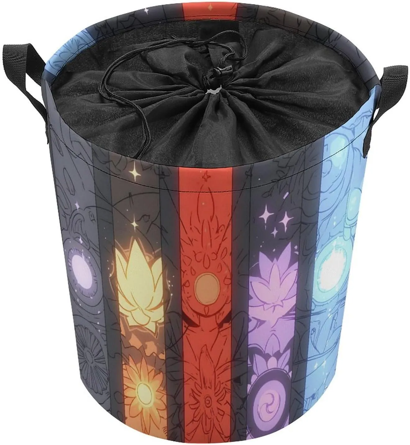 Laundry Hampers, Large Drawstring Laundry Bag, Removable Laundry Bags, Collapsible Storage Bin with Handles for Home Organization, Kids Room, Nursery Building