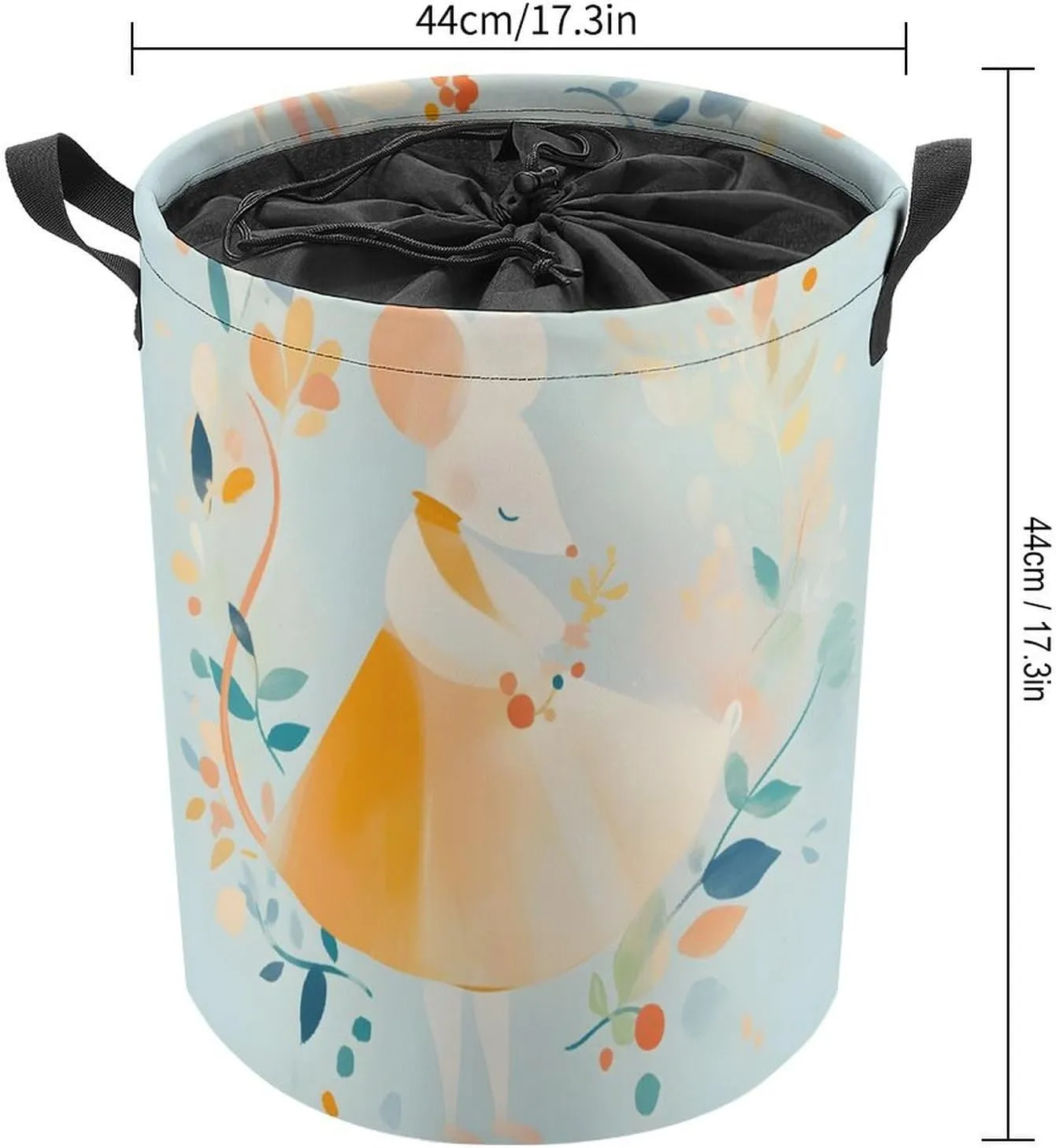 Laundry Hampers, Large Drawstring Laundry Bag, Removable Laundry Bags, Collapsible Storage Bin with Handles for Home Organization, Kids Room, Nursery Circle