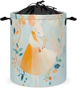 Laundry Hampers, Large Drawstring Laundry Bag, Removable Laundry Bags, Collapsible Storage Bin with Handles for Home Organization, Kids Room, Nursery Circle