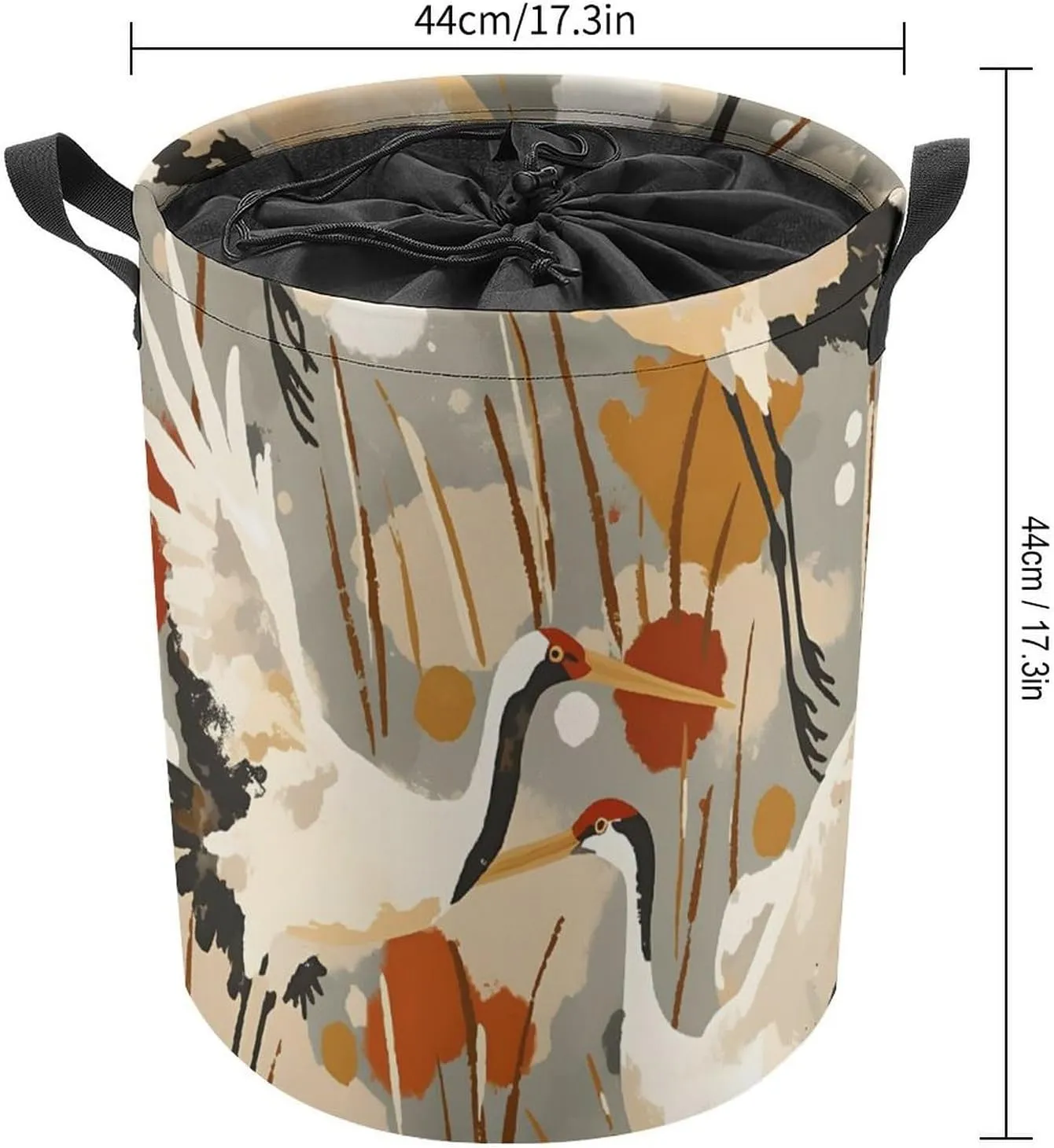 Laundry Hampers, Large Drawstring Laundry Bag, Removable Laundry Bags, Collapsible Storage Bin with Handles for Home Organization, Kids Room, Nursery Vertebrate
