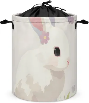 Laundry Hampers, Large Drawstring Laundry Bag, Removable Laundry Bags, Collapsible Storage Bin with Handles for Home Organization, Kids Room, Nursery Vertebrate