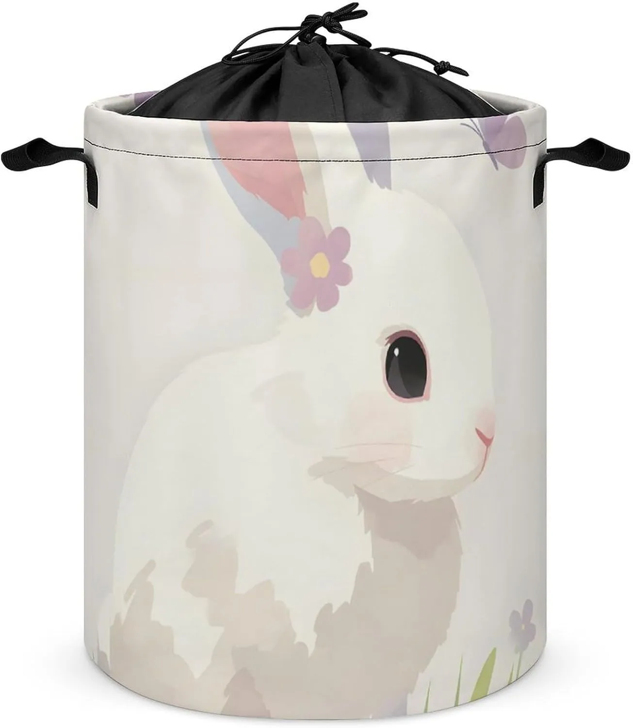 Laundry Hampers, Large Drawstring Laundry Bag, Removable Laundry Bags, Collapsible Storage Bin with Handles for Home Organization, Kids Room, Nursery Vertebrate