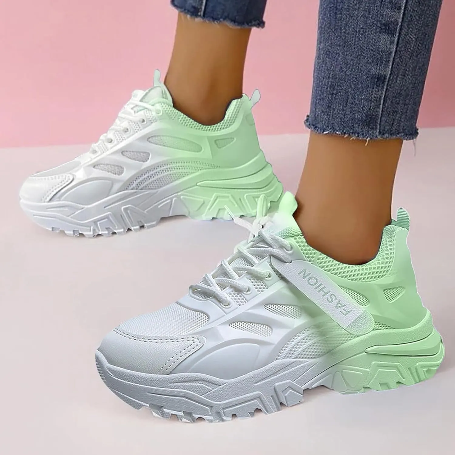 Leisure Summer Sport Shoes Running Shoes Breathable Fashion for Student and Teenagers Advantage Sneaker - Women's 7