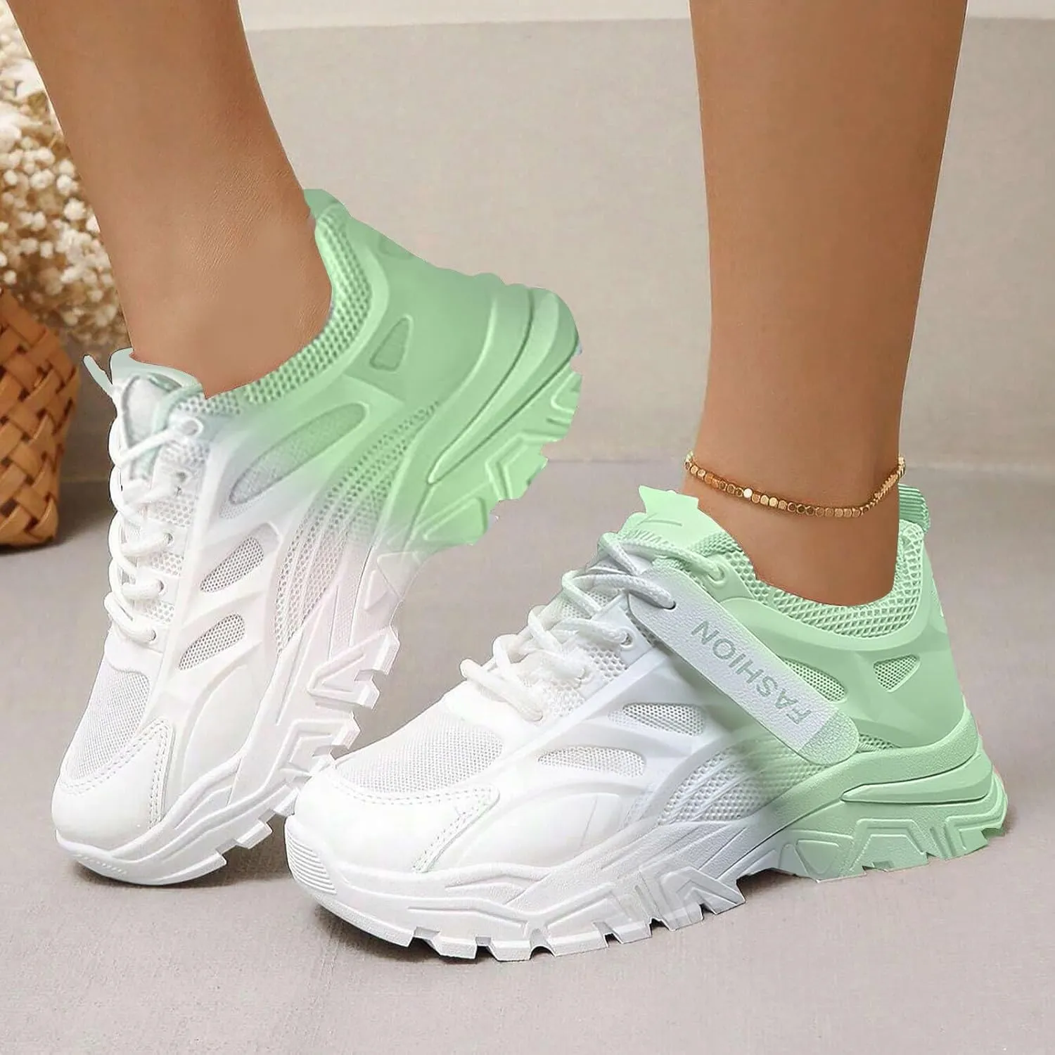 Leisure Summer Sport Shoes Running Shoes Breathable Fashion for Student and Teenagers Advantage Sneaker - Women's 7