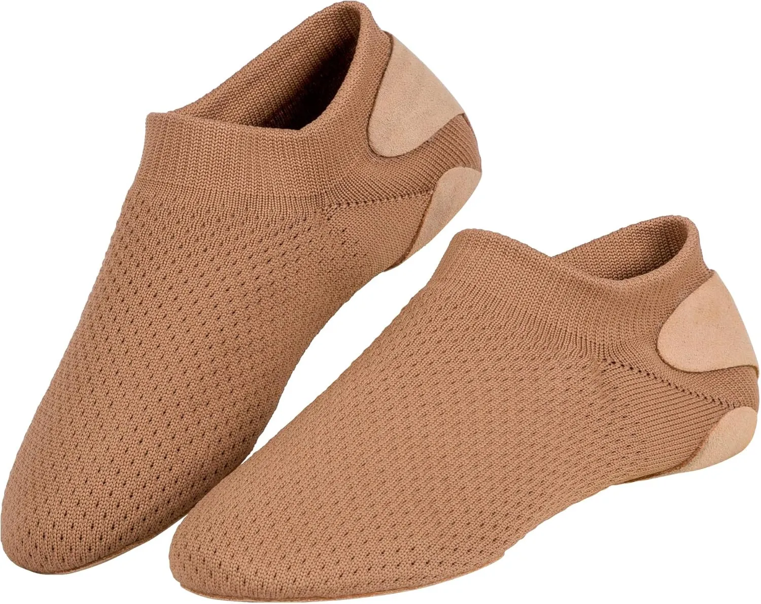 Linodes Unisex 019 Nylon Upper Leather Sole Slip-on Jazz Shoe for Women and Men's Dance Shoes