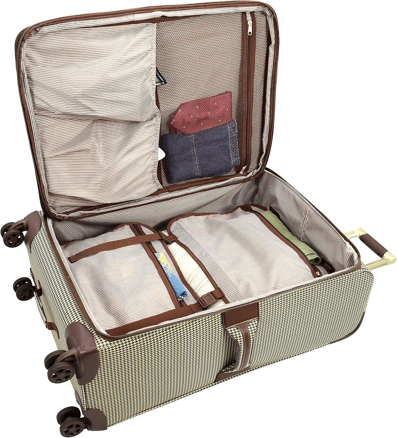 London Fog Oxford III Expandable Spinner, Olive, 25-Inch
