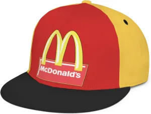 Long Flat Brim Snapback Hat for Unisex Adult Soft Outdoor Plain Baseball Cap Womens Mens Adjustable Golf Tennis Sun Hat
