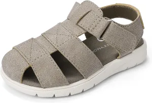 Luffymomo Boys Girls Sandals Closed Toe Lightweight Shoes Adjustable Beach Summer Sandal for Toddler Kids
