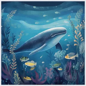 Magic Cosmetics Pouch Sea Animal Whale Self-Adhesive Camera Cover Cloth Protective Foldable Makeup Bag for Lens Cat Makeup Bag 21.7x21.7