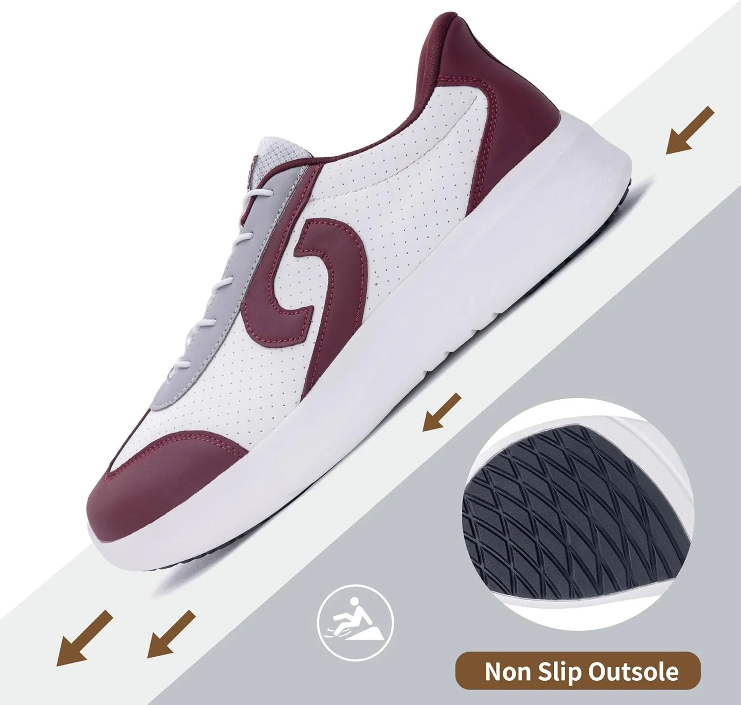 MEHOTO Mens Wide Toe Box Shoes Walking Arch Support Sneakers Comfortable Tennis Slip On Casual Shoes for Swelling Bunion Plantar Fasciitis US 7-12