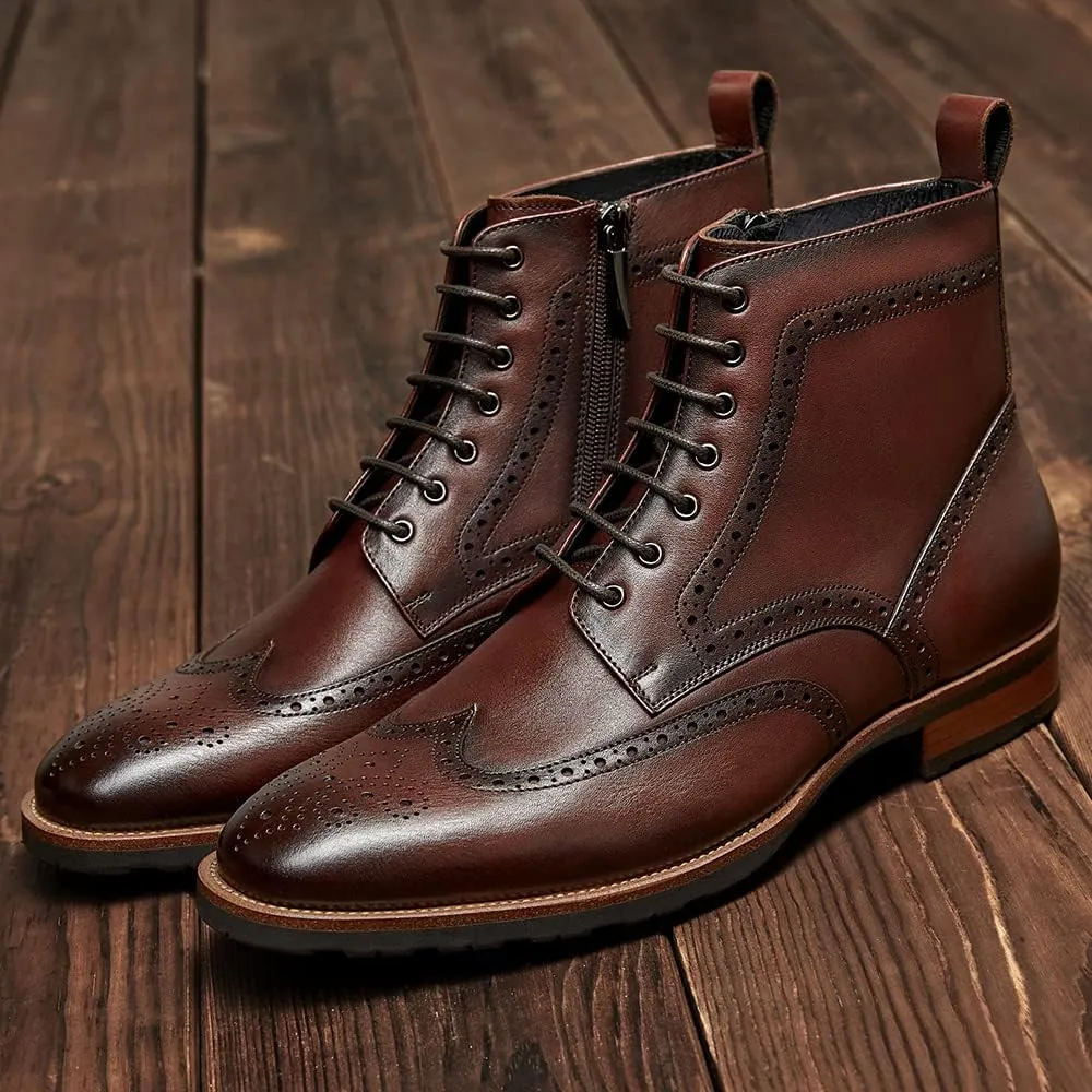 Men's Casual Oxford Boots Chukka Dress Boots for Men