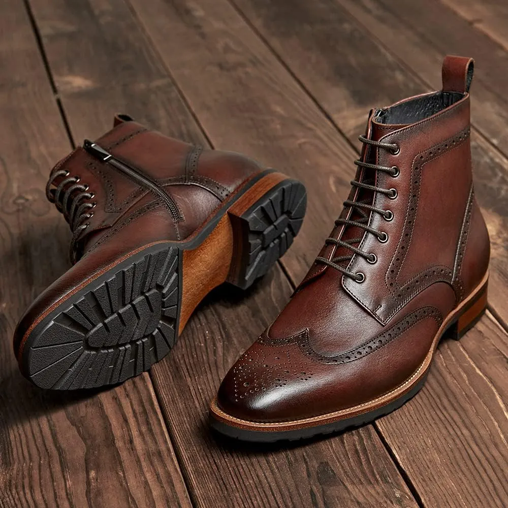 Men's Casual Oxford Boots Chukka Dress Boots for Men