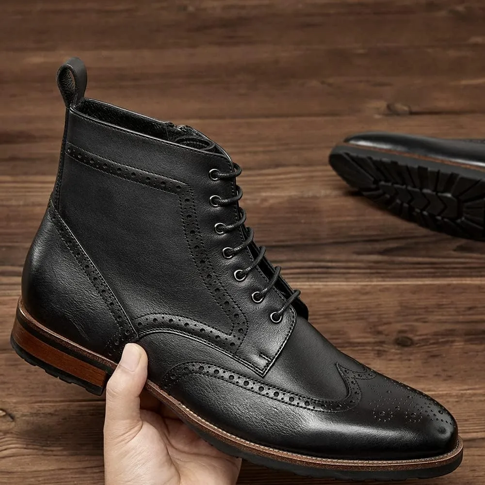 Men's Casual Oxford Boots Chukka Dress Boots for Men
