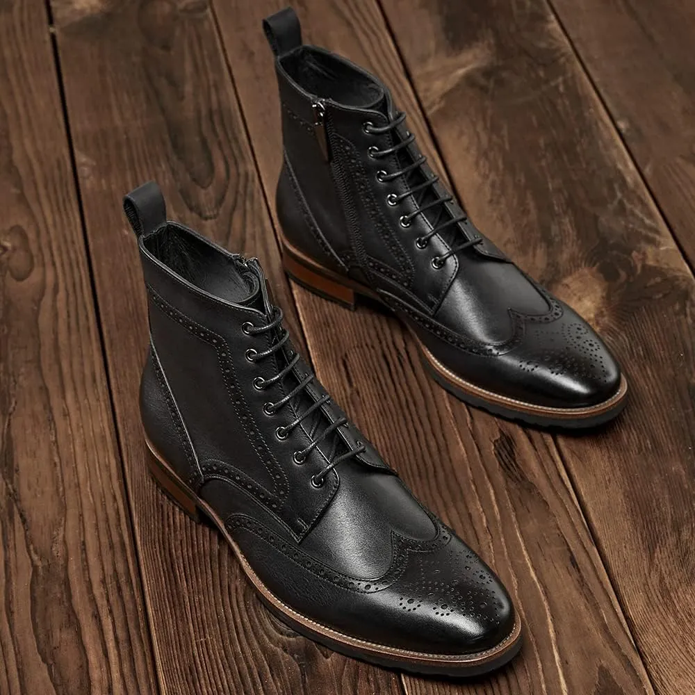 Men's Casual Oxford Boots Chukka Dress Boots for Men