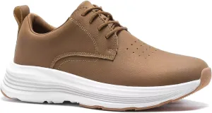 Men's Orthopedic Leather Dress Shoes: Casual Arch Support Plantar Fasciitis Orthotic Walking Business Oxford, Comfortable High Arch Golf Tennis Work Sneakers for Foot Heel Pain Relief