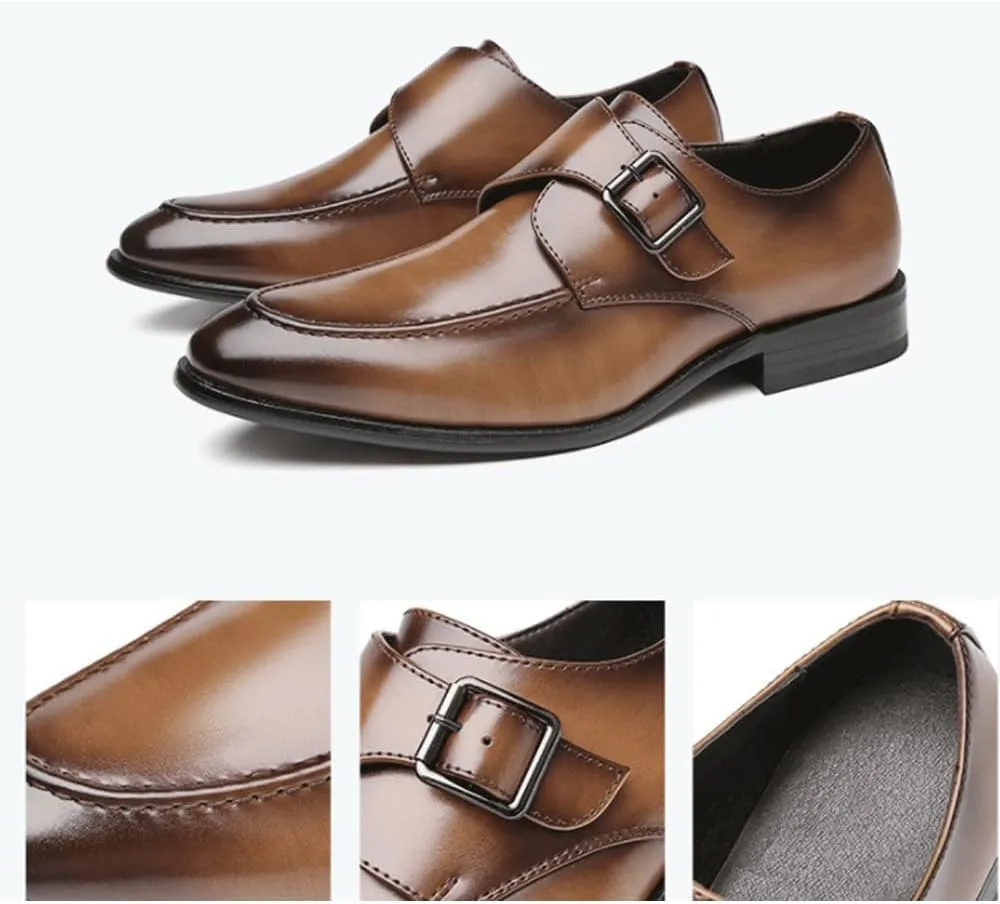 Men's Oxford Shoes Slip-On Fashion Cow Leather Loafers, Business Dress Shoes & Casual Moccasins for Men, Gentleman's Party Shoes