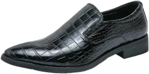 Men's Oxfords Shoes Hand-Stitching Softsole Driving Loafers Shoes Non-Slip Block Heel Formal Shoes for Men(D,12)