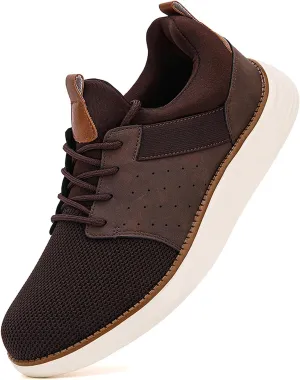 Mens Shoes Men's Fashion Dress Mesh Sneakers Men Walking Business Oxfords Lace-Up Shoes for Men Footwear