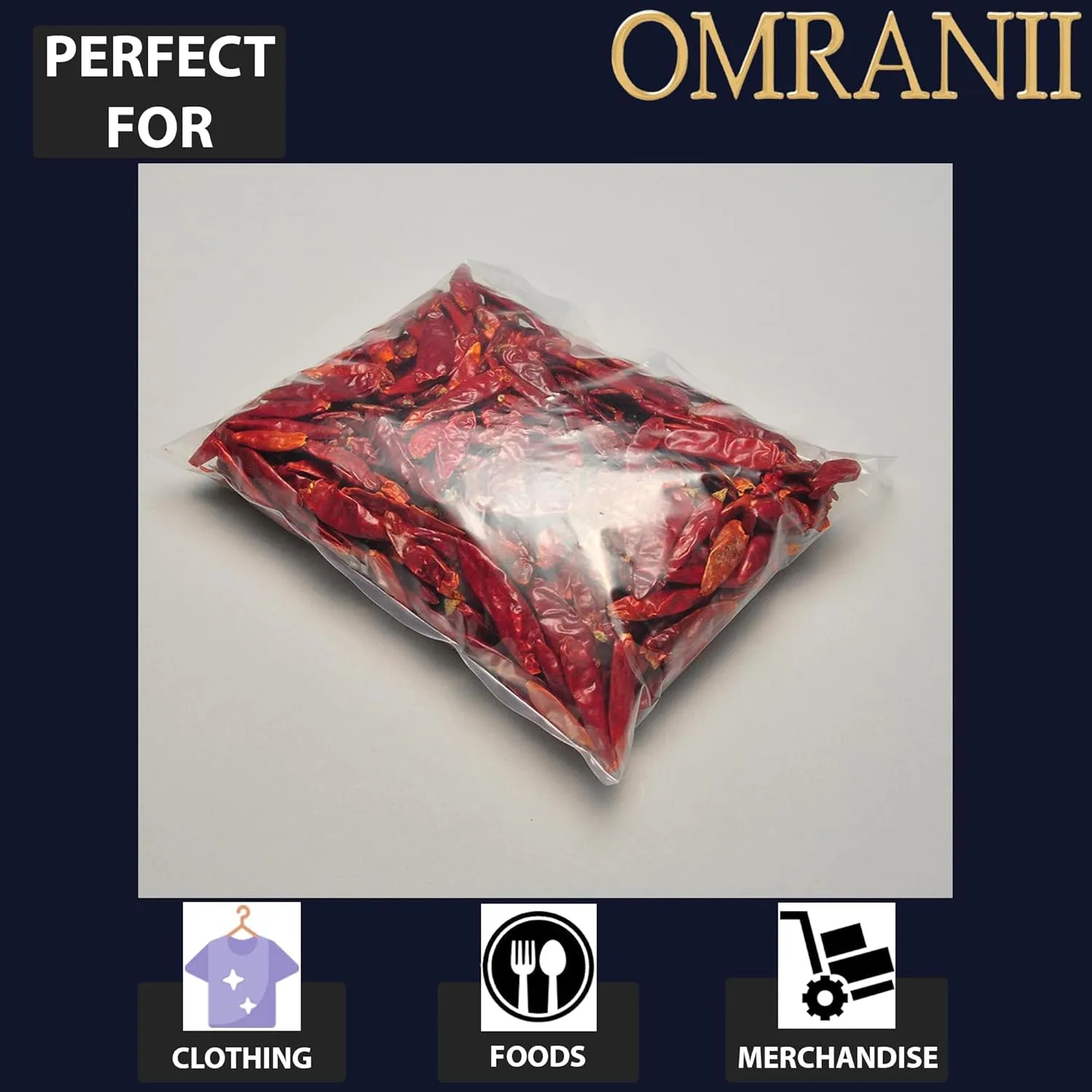 Multiple Sizes Clear Flat Poly Bags, 2Mil 6" X 10" & 100 Bags | Low-Density Polyethylene (LDPE), Flat Open Top Plastic Packaging Packing | Flexible and Durable Plastic Bags