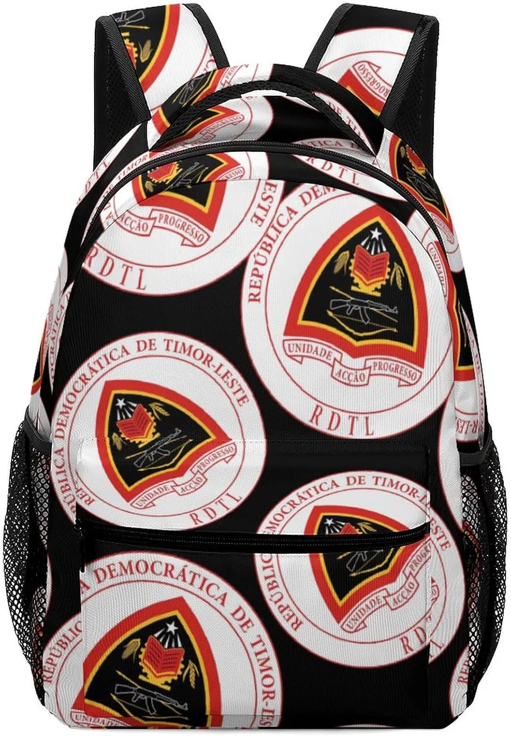 National Emblem of East Timor Classic Basic Backpack Durable Casual Travel Hiking Laptop Adjustable Bag