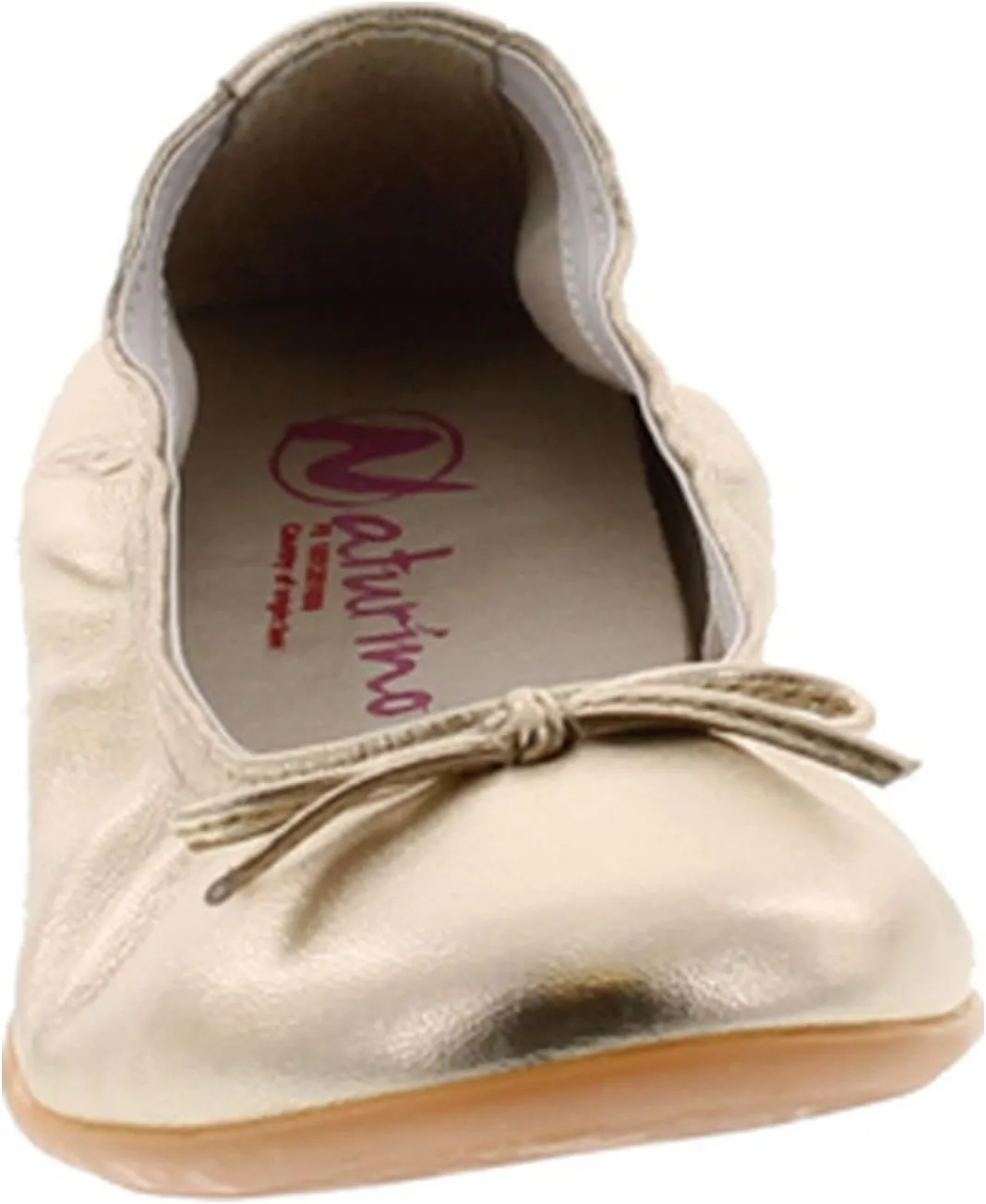 Naturino Girls 2353 Fashion Leather Dress Ballerina Flat Shoes