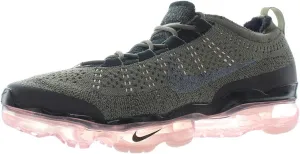 Nike Air Vapormax 2023 Flyknit Men's Shoes (DV1678-200, Medium Olive/Pink Oxford/Black/Black)