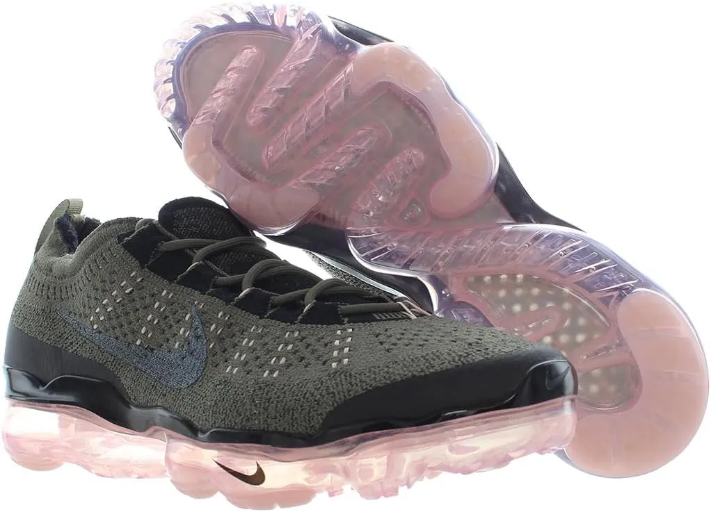 Nike Air Vapormax 2023 Flyknit Men's Shoes (DV1678-200, Medium Olive/Pink Oxford/Black/Black)