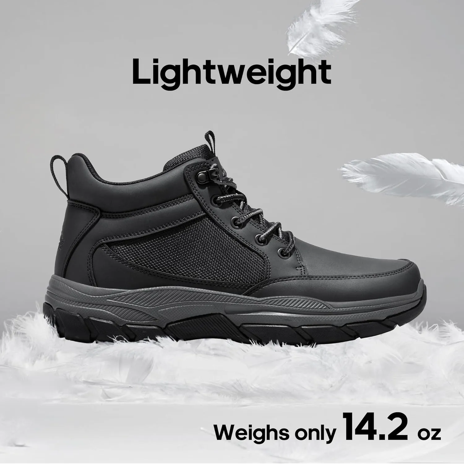 NORTIV 8 Men's Hiking Boots Lightweight Fashion Casual Chukka Ankle Boots Elevation