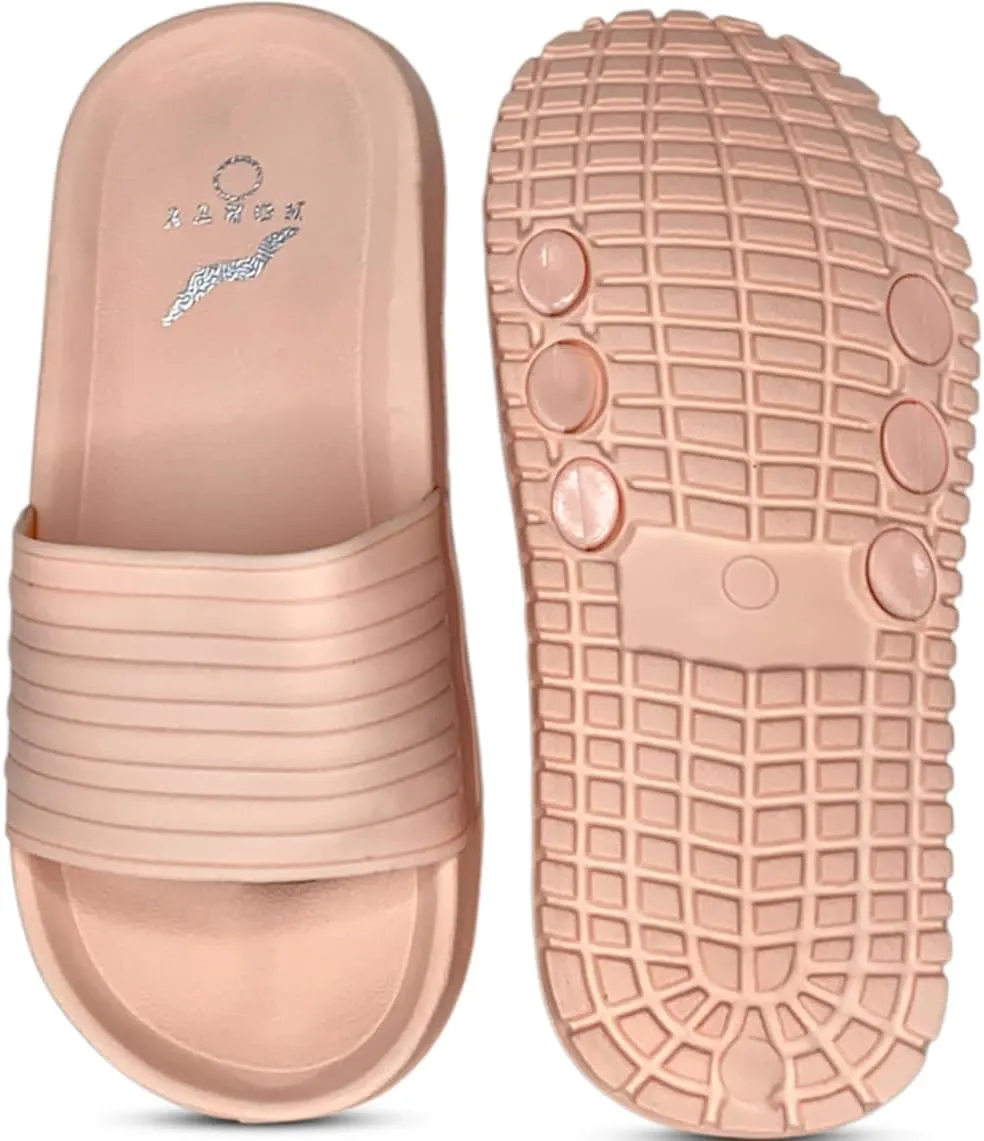 NORTY - Girl's Slide Strap Shower Beach Pool Sandal - 3 Color Combinations - RUNS ONE SIZE SMALL