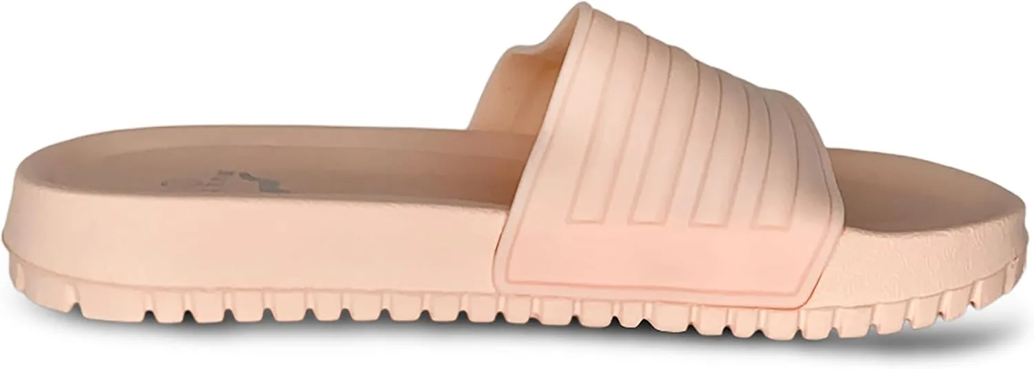 NORTY - Girl's Slide Strap Shower Beach Pool Sandal - 3 Color Combinations - RUNS ONE SIZE SMALL
