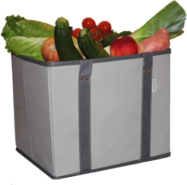 Ocean Tides Shopping Bags; Reinforced, Premium, Stand Up, Heavy Duty, Collapsible Foldable