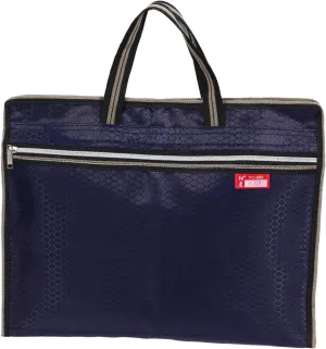 Oxford Fabric Document Organizer Bag Zippered File Tote with Handle Capacity Dual Storage Pouch for Paper Laptop and Office Supplies