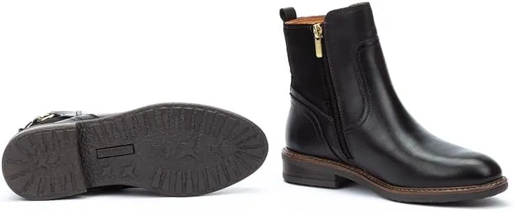 PIKOLINOS Flat Ankle Boots Leather Aldaya for Woman