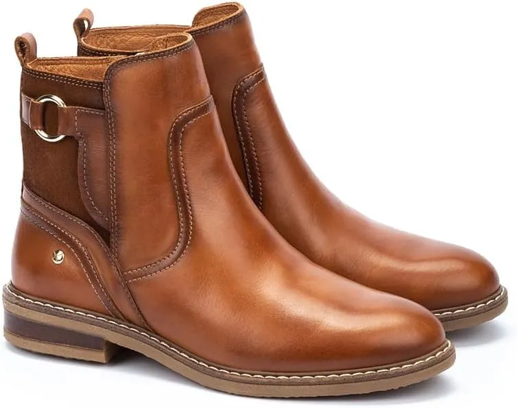 PIKOLINOS Flat Ankle Boots Leather Aldaya for Woman