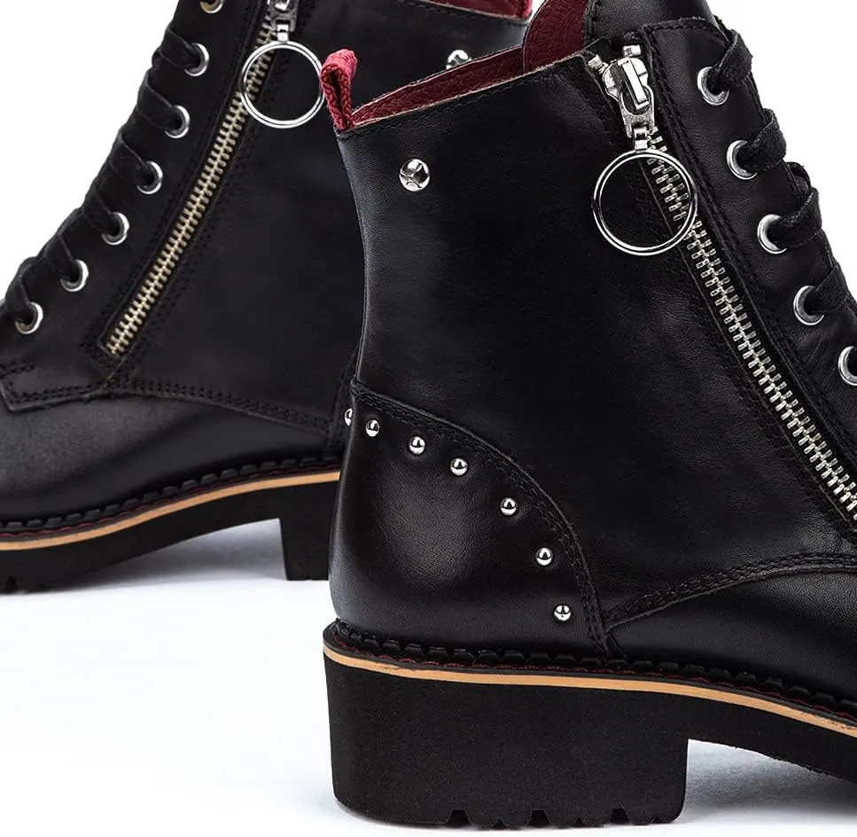 PIKOLINOS Flat Ankle Boots Leather Vicar for Woman