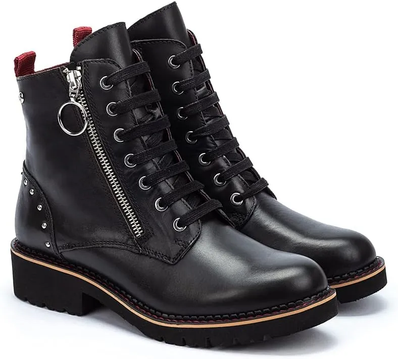 PIKOLINOS Flat Ankle Boots Leather Vicar for Woman