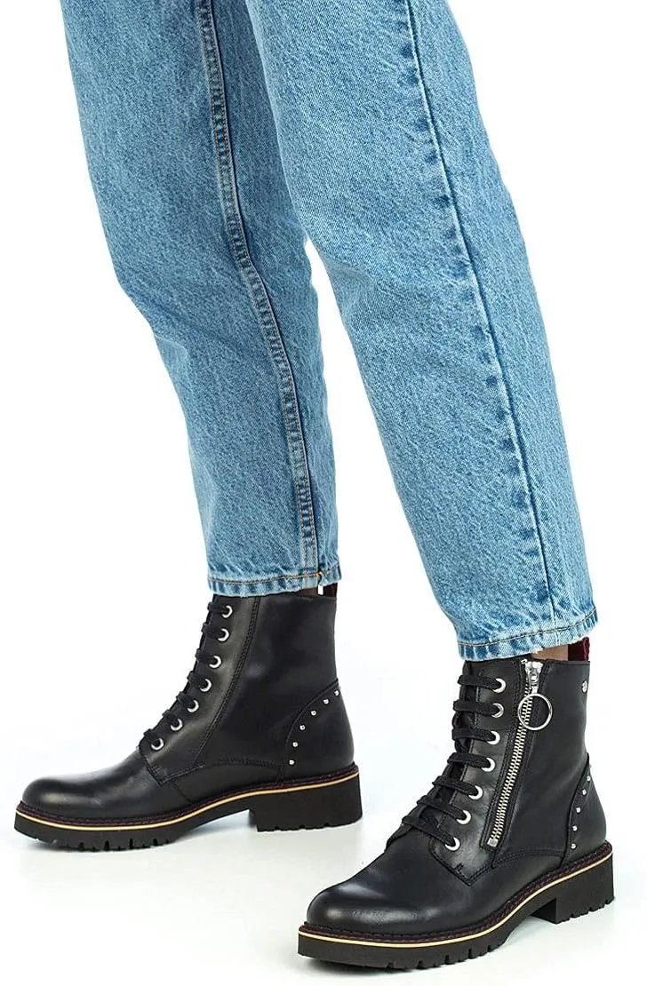 PIKOLINOS Flat Ankle Boots Leather Vicar for Woman