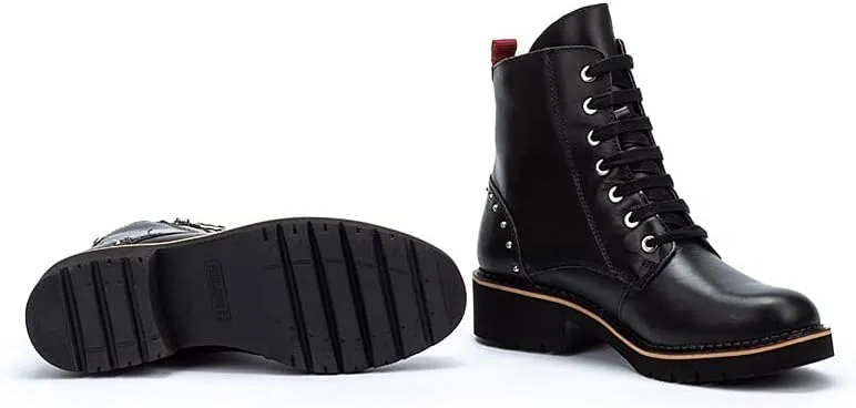 PIKOLINOS Flat Ankle Boots Leather Vicar for Woman