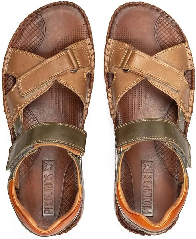 PIKOLINOS Flat Sandals Leather Tarifa for Man