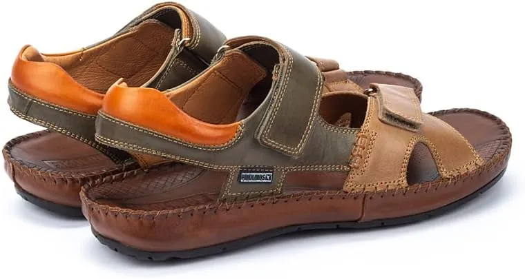 PIKOLINOS Flat Sandals Leather Tarifa for Man