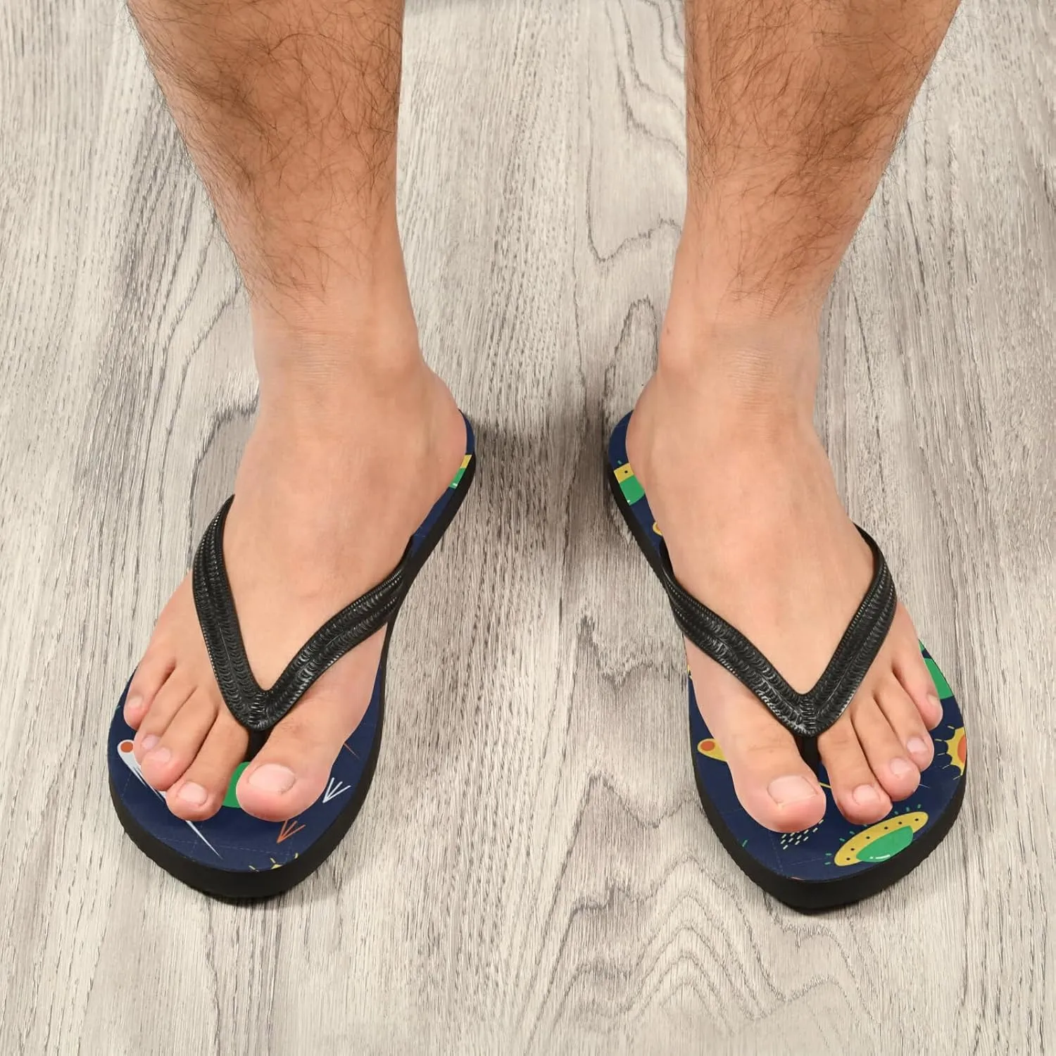 Poeticcity Flip Sandal Men Women Flip Flops for Hotel Spa Home Slippers Bedroom Travel S-XXL