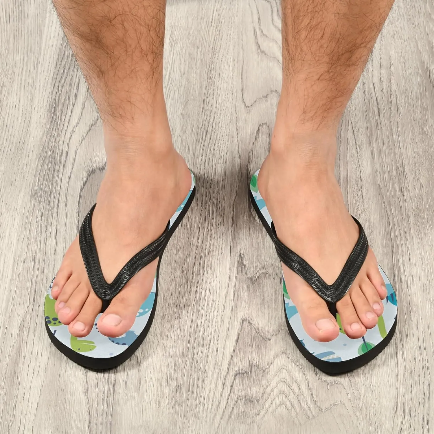 Poeticcity Flip Sandal Men Women Flip Flops for Hotel Spa Home Slippers Bedroom Travel S-XXL