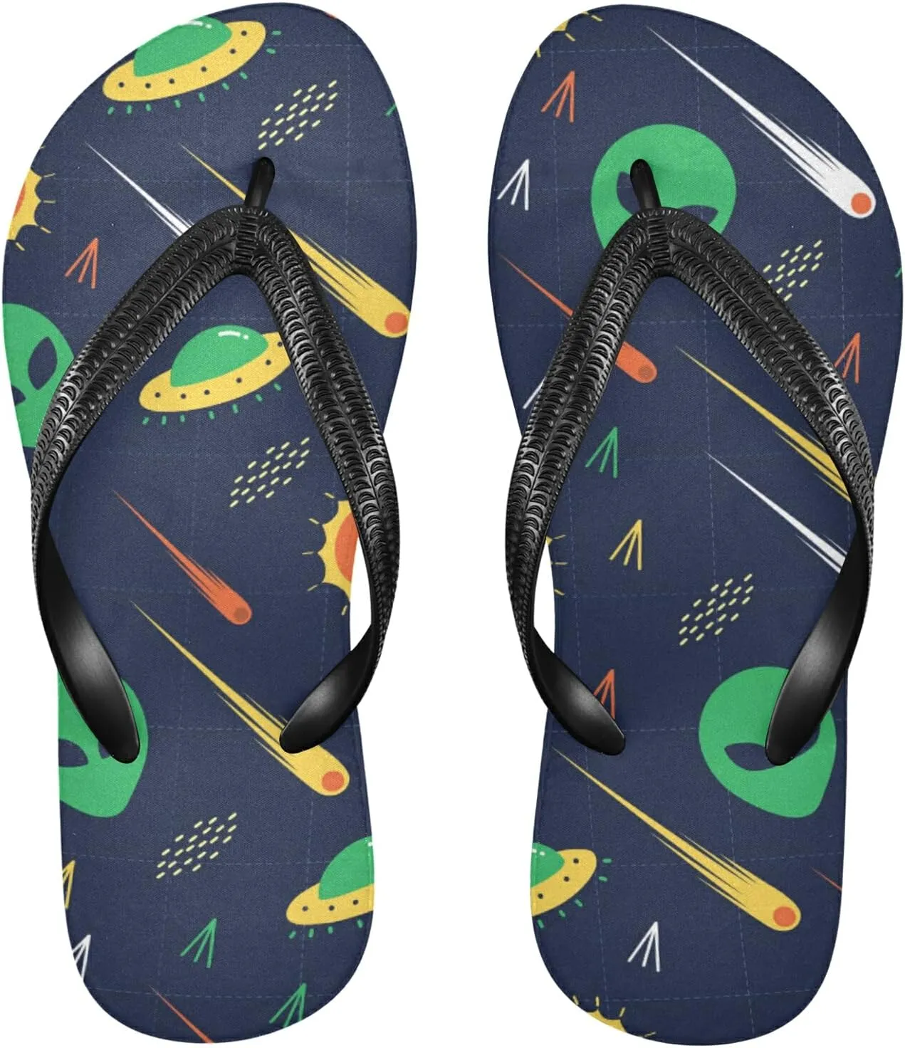 Poeticcity Flip Sandal Men Women Flip Flops for Hotel Spa Home Slippers Bedroom Travel S-XXL