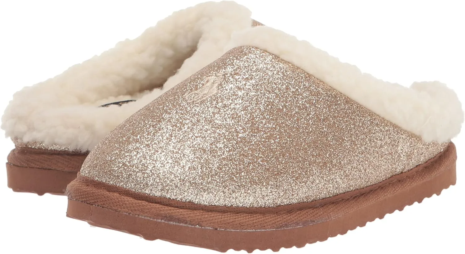 POLO RALPH LAUREN Boy's Charlotte Scuff Gld Glt/CRM Pp Sneaker