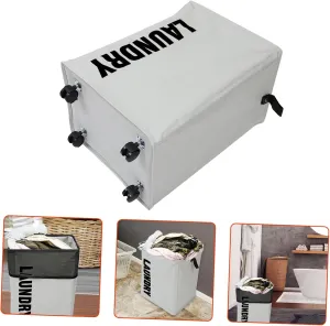 PRETYZOOM 1Pc Collapsible Laundry Hamper with Wheels and Handles Spacious Oxford Deep Convenient Carrying for Heavy Loads Breathable Design Space Saving