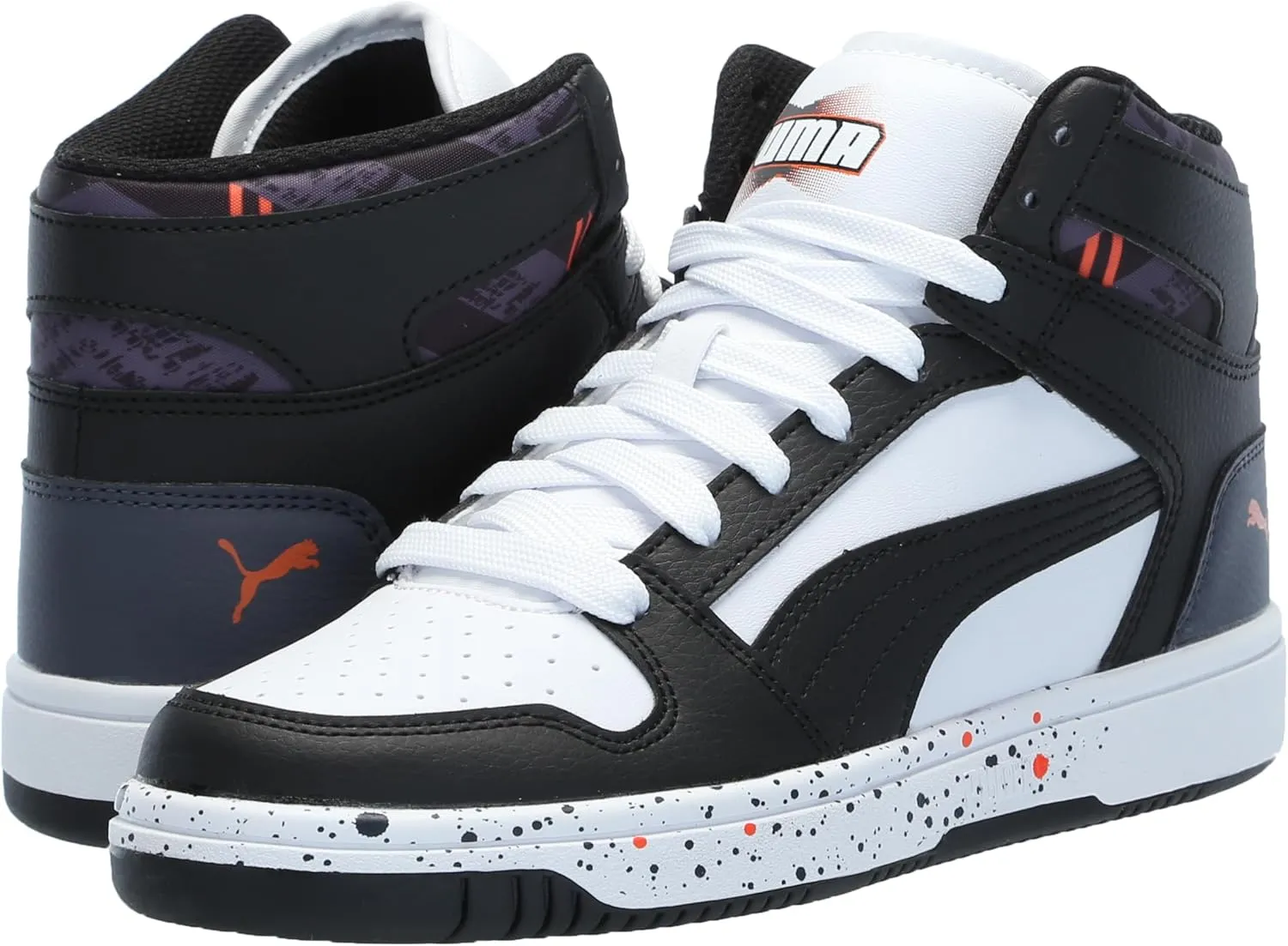 PUMA Kids' Rebound Layup Synthetic Leather Hook and Loop