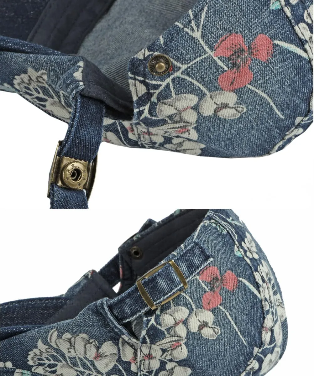 Quanhaigou Unisex Denim Newsboy Hats Flat Ivy Gatsby Cabbie Driving Berets Hat Cotton Dad Cap for Men Women