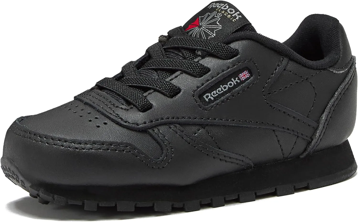 Reebok unisex baby Classic Leather Sneaker, Core Black, 8 Infant US